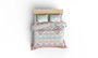 L'essentiel linge de maison Andalucia - Turquoise Juego de funda de edredón individual